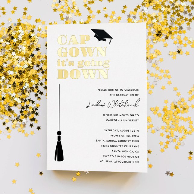 Cap Gown it's Going Down Graduation Party (Creator Uploaded)