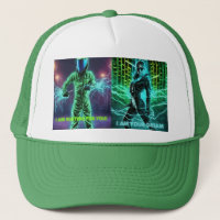 Cap neon green fantasy motivation and expression!