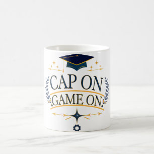Cap On Game On Graduation Mug