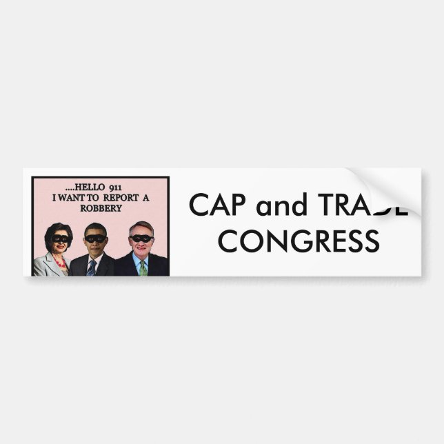 Cap/Trade Congress Bumper Sticker (Front)