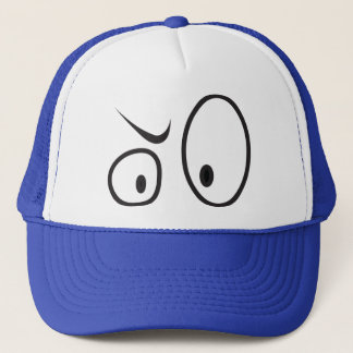 Cap with "WTF?" Eyes