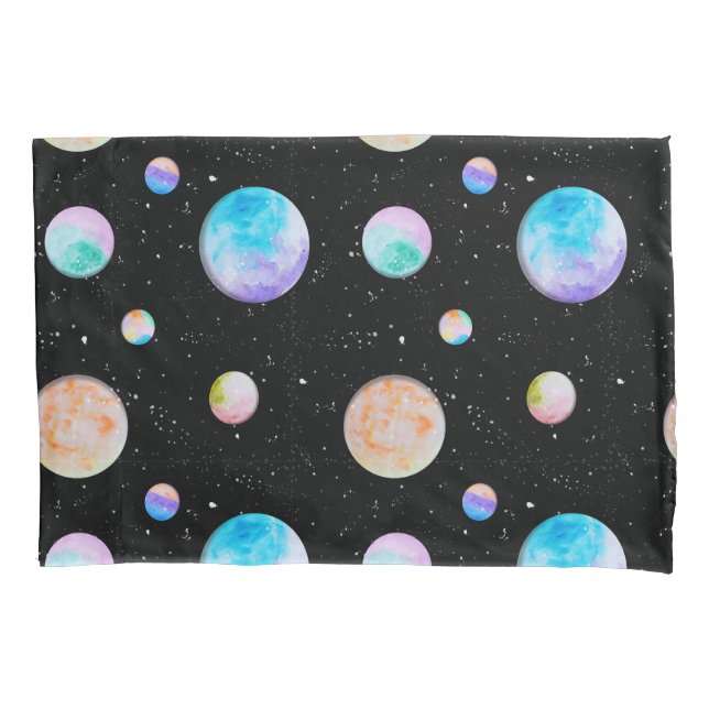 Capa de Travesseiro Linha Galáxia de Tinta Pillowcase (Front)