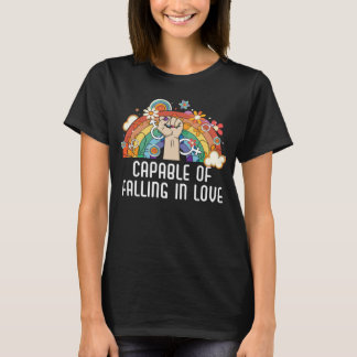Capable Of Falling In Love Bisexual Pride Bisexual T-Shirt