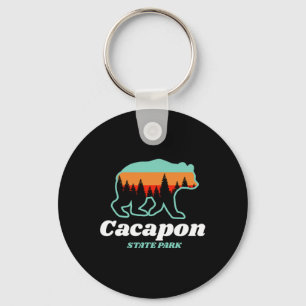 Capacon State Park West Virginia Bear Summer Key Ring