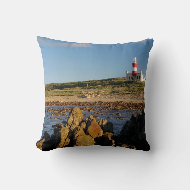 Cape Agulhas Lighthouse, Western Cape 2 Cushion (Front)