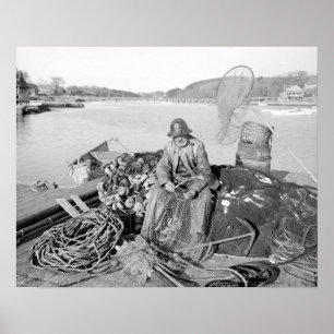 Cape Ann Fisherman, 1905. Vintage Photo Poster