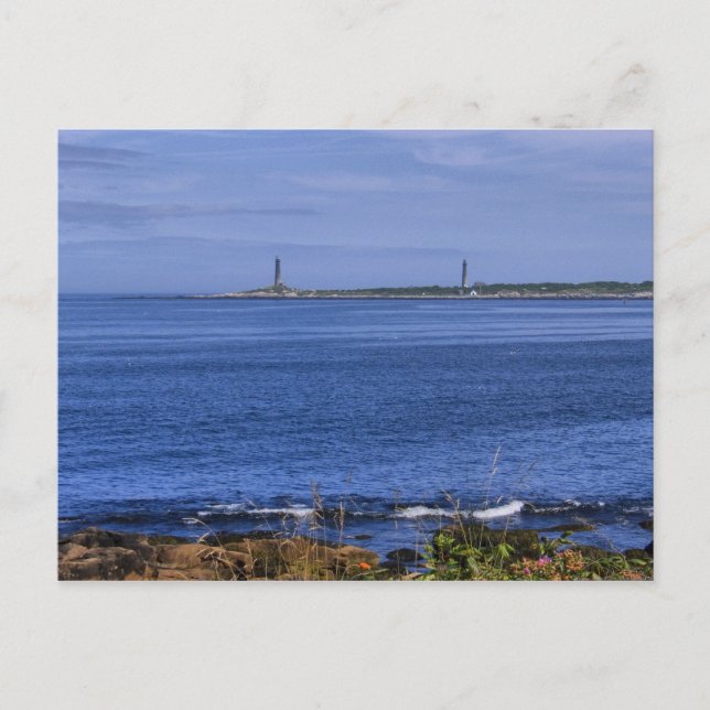 Cape Ann Twin Lighthouses-Postcard Postcard (Front)