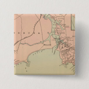 Cape Arundel, Kennebunkport, Maine 15 Cm Square Badge