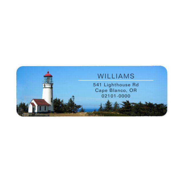 Cape Blanco Lighthouse Return Address (Front)