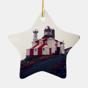 Cape Bonavista Lighthouse Ceramic Tree Decoration