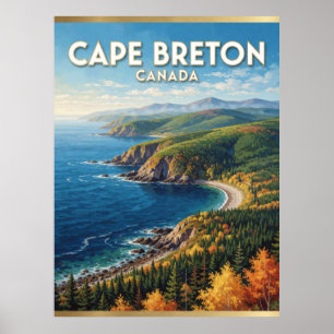 Cape Breton Canada Atlantic Highlands Poster