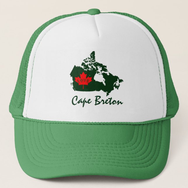 Cape Breton Customisable Love Province Canada hat (Front)