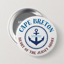 Cape Breton Heart of the Jersey Shore Button