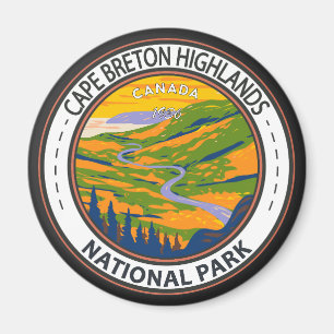 Cape Breton Highlands National Park Canada Badge Magnet