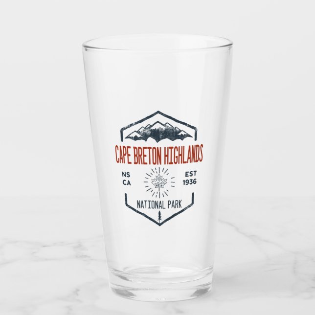 Cape Breton Highlands National Park Canada Glass (Front)
