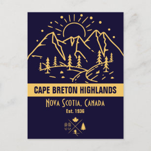 Cape Breton Highlands National Park Canada  Postcard