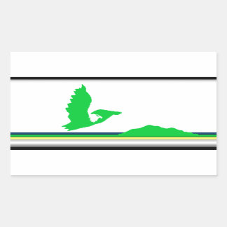 Cape Breton Island (Canada Nova Scotia) Flag Rectangular Sticker