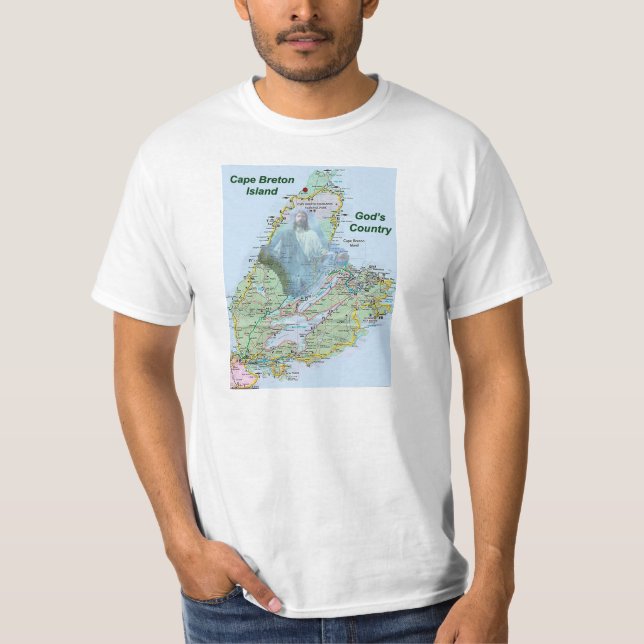 Cape Breton Island Gods Country t shirt (Front)
