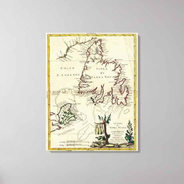 Cape Breton Island, Newfoundland Canvas Print (Front)
