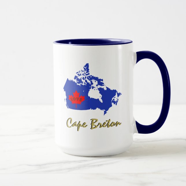 Cape Breton love Canada Day  coffee tea cup mug (Right)