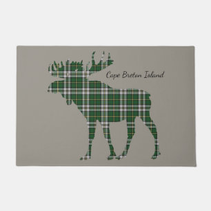 Cape Breton moose tartan welcome mat