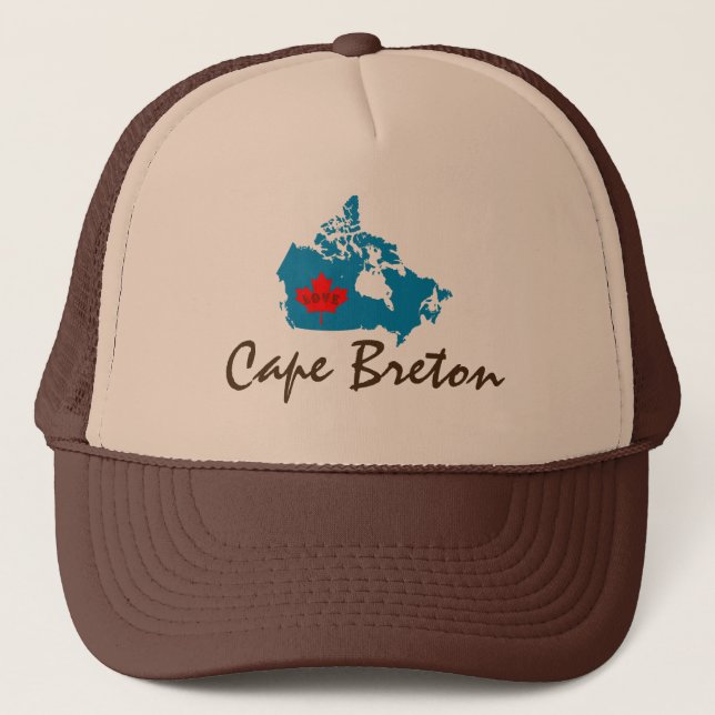 Cape Breton Nova Scotia  Customise Canada hat (Front)