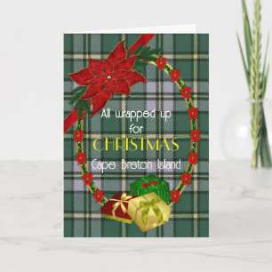 Cape Breton Original Provincial Tartan Holiday Card