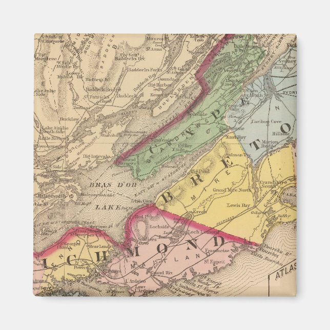 Cape Breton, Richmond counties, NS Magnet (Front)