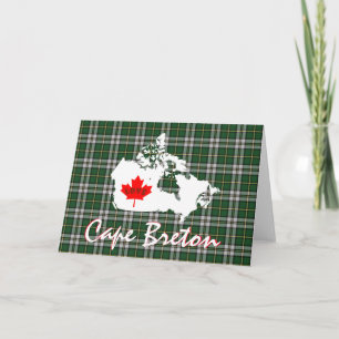 Cape Breton tartan Customise Love Canada card