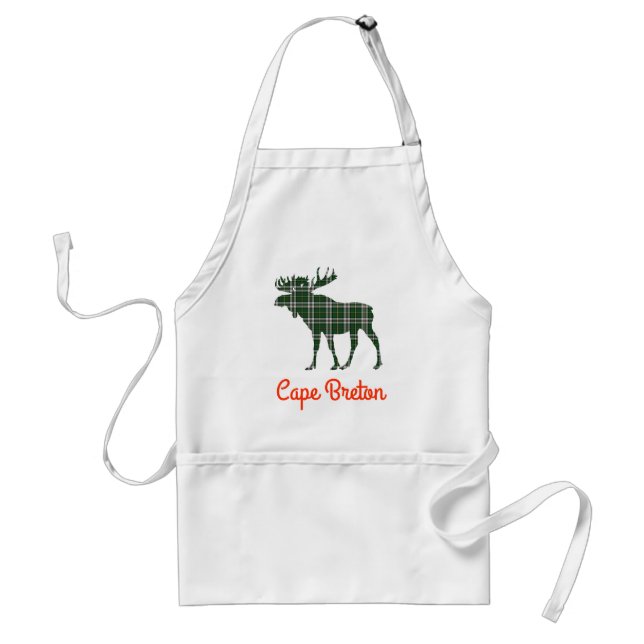Cape Breton tartan moose apron (Front)