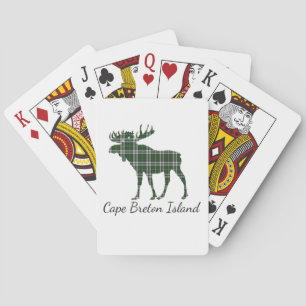Cape Breton tartan moose plaid playing cards