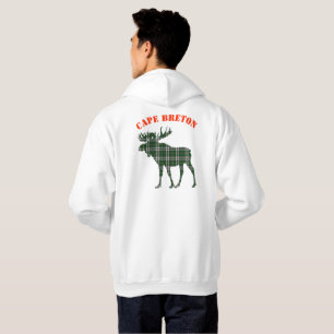 Cape Breton Tartan plaid moose customisable hoodie