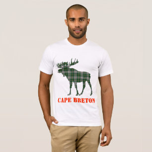 Cape Breton Tartan plaid moose customisable shirt
