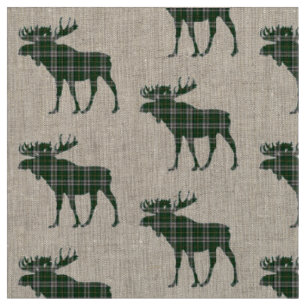 Cape Breton  Tartan plaid moose fabric