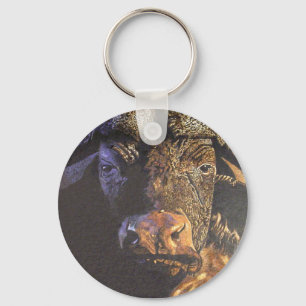 Cape Buffalo Key Ring