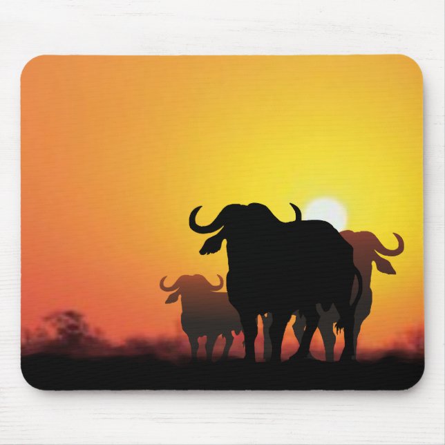 Cape Buffalo Mouse Mat (Front)