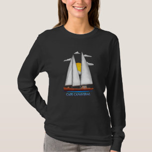 Cape Canaveral Coastal Nautical Sailing Sailor Des T-Shirt