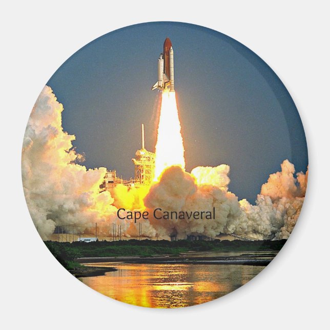 Cape Canaveral Florida Launch Pad Magnet (Front)