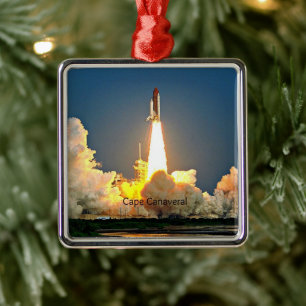 Cape Canaveral Florida Launch Pad Metal Tree Decoration