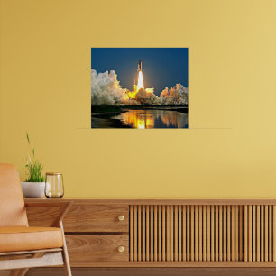 Cape Canaveral Launch Pad Labeled Poster