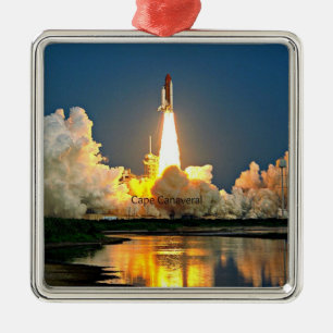 Cape Canaveral Launch Pad Metal Tree Decoration