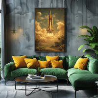 Cape Canaveral Rocket – Mid-Century Retro Space