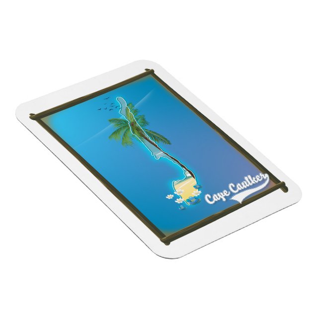 Cape Caulker Travel map Magnet (Right Side)