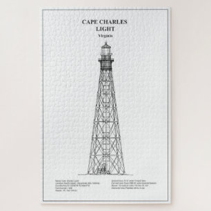 Cape Charles Lighthouse - Virginia - BD Jigsaw Puzzle