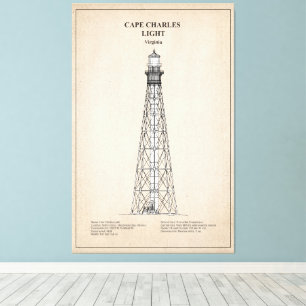 Cape Charles Lighthouse - Virginia - SBD Canvas Print