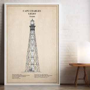 Cape Charles Lighthouse - Virginia - SBD Photo Print