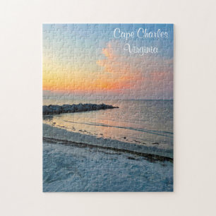Cape Charles Virginia Sunset Jigsaw Puzzle