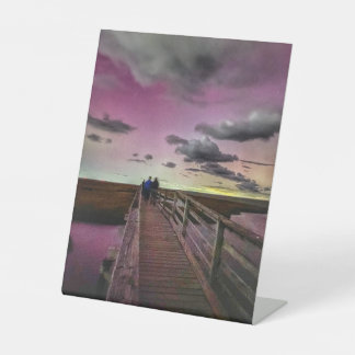Cape Cod Aurora Borealis Pedestal Sign