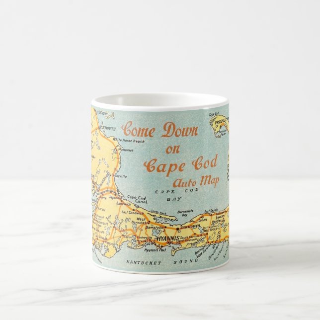 Cape Cod Auto Map Mug (Center)