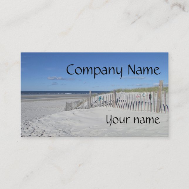 Cape Cod beach Business Card (Front)
